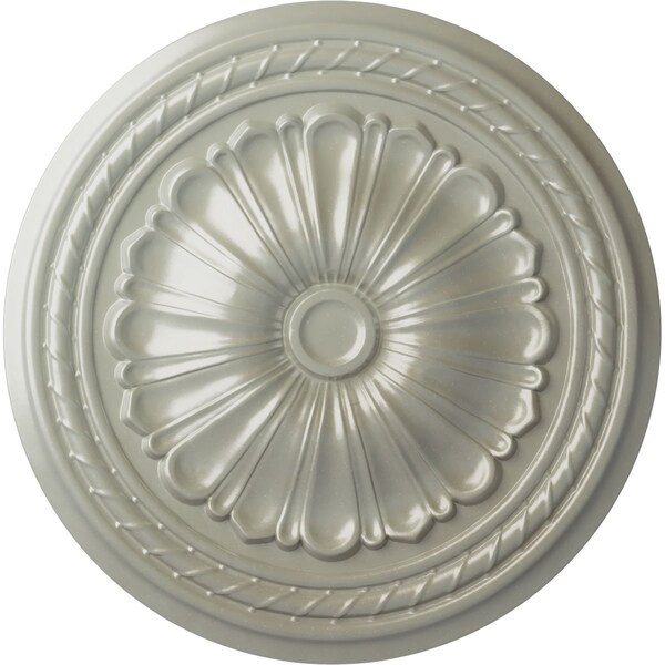 Ekena Millwork Alexa Ceiling Medallion (Fits Canopies up to 2 7/8"), Hand-Painted Flash Copper, 20 1/2"OD x 1 7/8"P CM20ALFCS - main